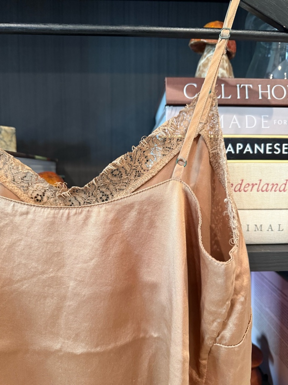 Anine Bing 100% Silk Camisole in Color Toast Size XS - Picture 6 of 10